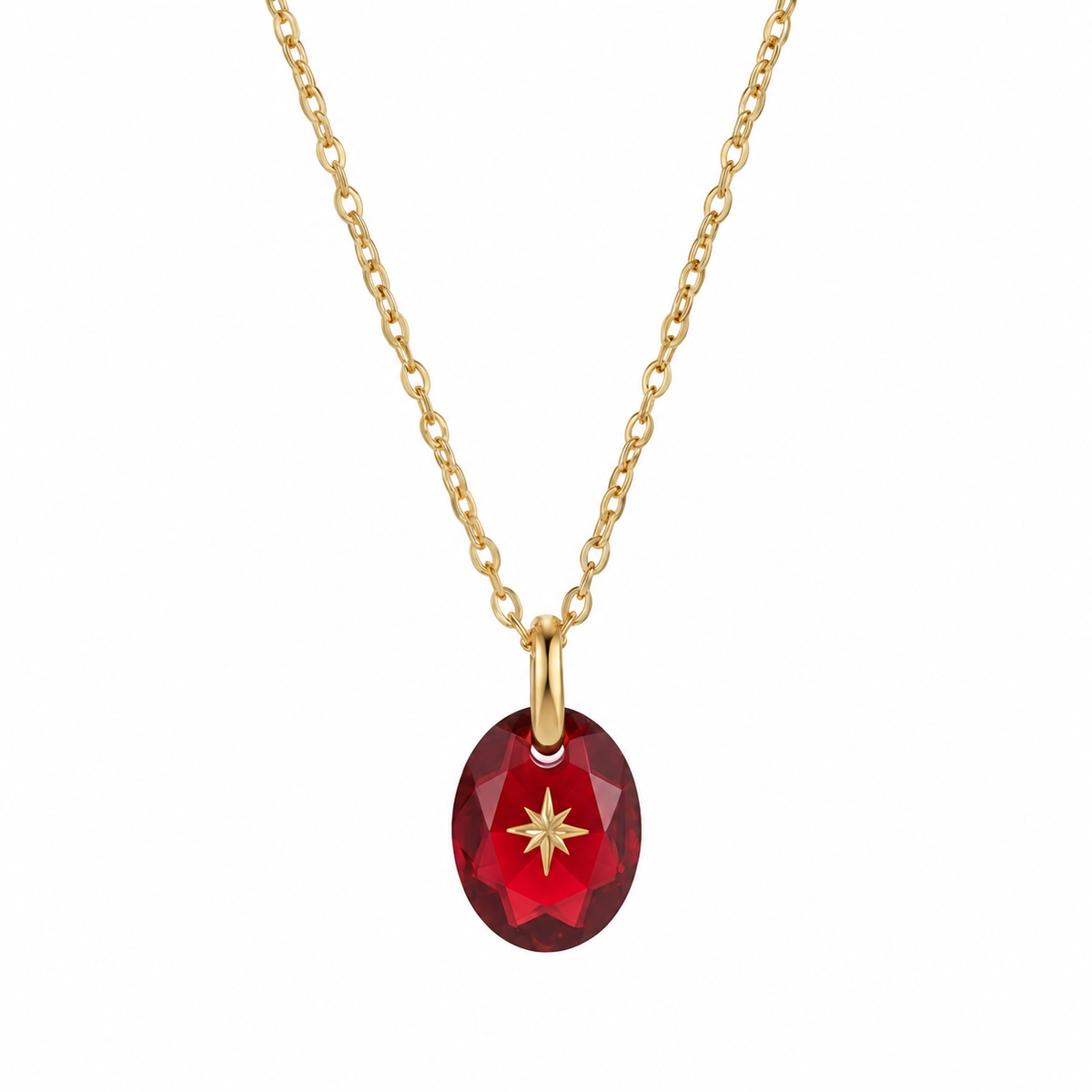 North Star Birthstone Necklace
