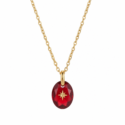 North Star Birthstone Necklace