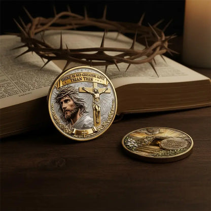 ❤️Last Day 50% OFF - ✝️“No Greater Love” Resurrection Commemorative Coin