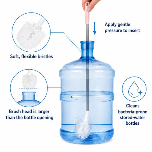 Extra Long 5-Gallon Water Bottle Cleaning Brush