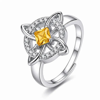 Women's Witchy Celtic Knot Band Ring