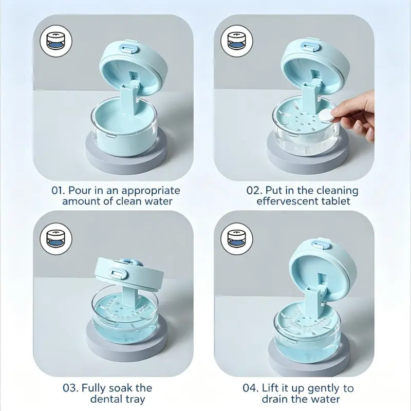 Retainer Cleaning Case with Mirror