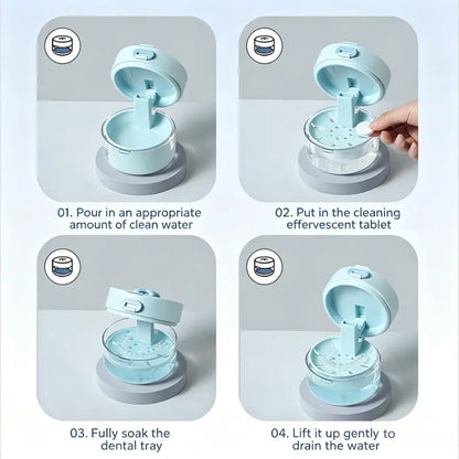 Retainer Cleaning Case with Mirror