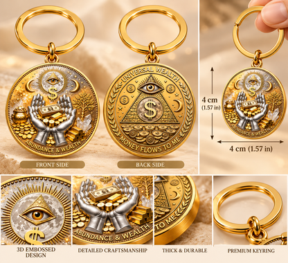 3D All-Seeing Eye Prosperity Keychain
