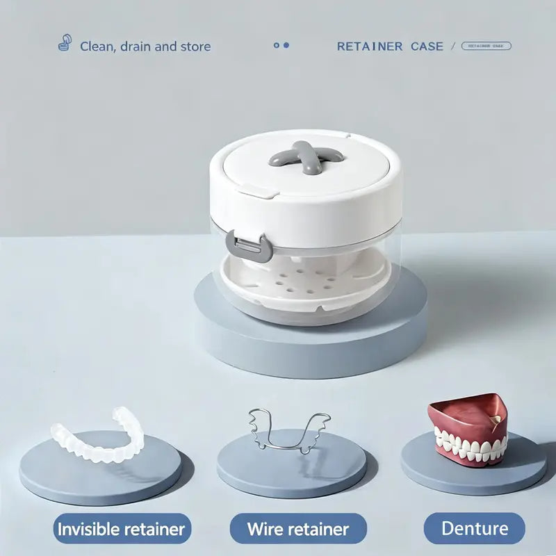 Retainer Cleaning Case with Mirror
