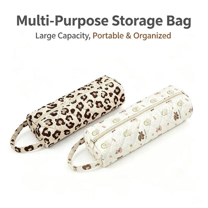 Quilted Large Capacity Travel Makeup & Toiletry Bag