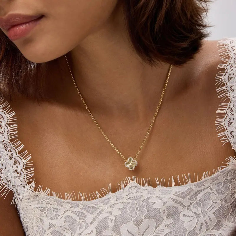 Four Leaf Clover Necklace for Women