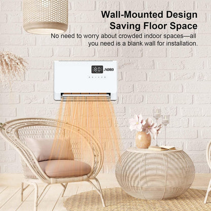 🚚 FREE SHIPPING |Black Friday Early Bird Deals-Wall-Mounted Space Heater with Thermostat and Remote Control