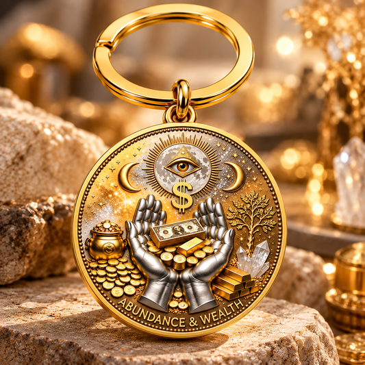 3D All-Seeing Eye Prosperity Keychain