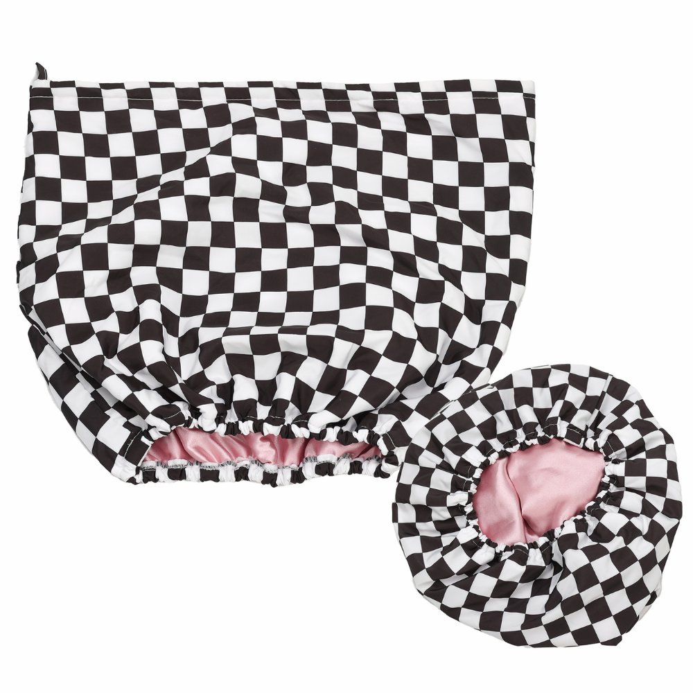 Adjustable Satin Waterproof Shower Cap