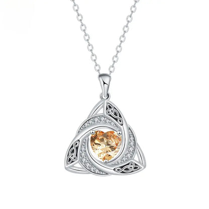 Eternal Celtic Birthstone Necklace