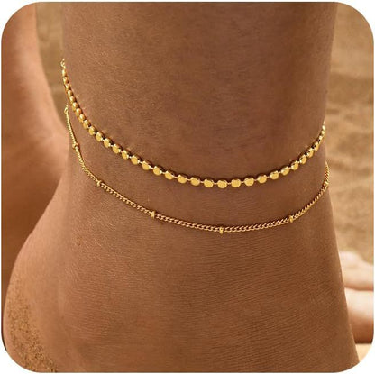 Layered Anklet Set | Chic Beach & Everyday Jewelry