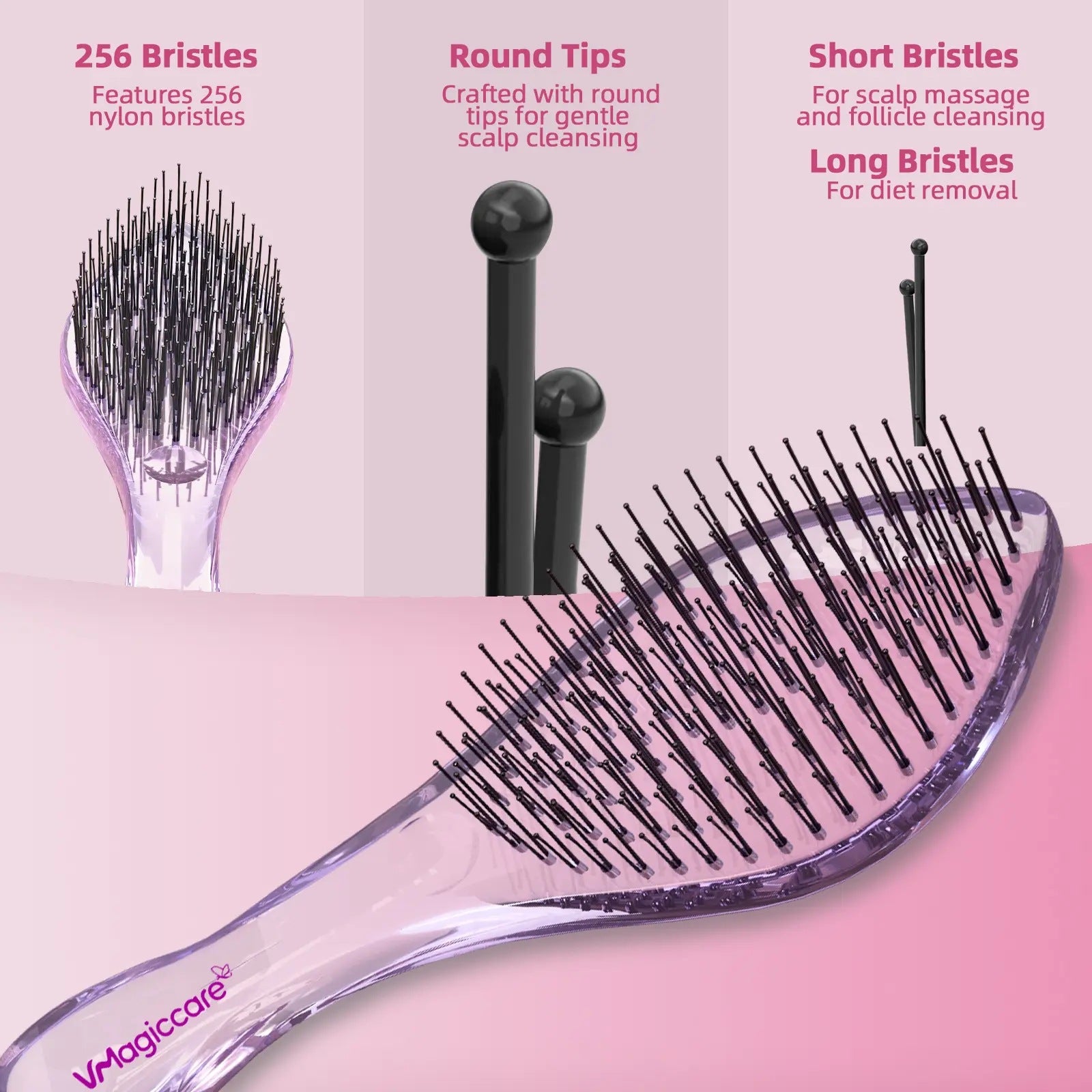 Wet & Dry Detangling Hair Brush
