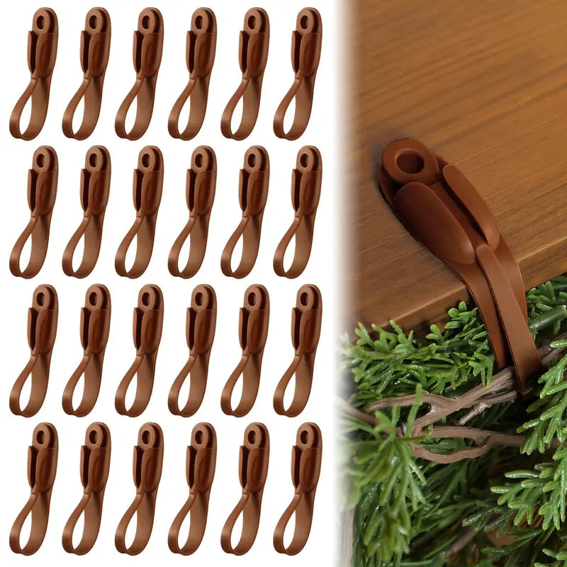 🔥HOT SALE 49% OFF - 🎅Christmas Garland Hanger Mantle Garland Hooks, No Drill (Set of 4)