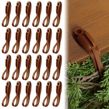 🔥HOT SALE 49% OFF - 🎅Christmas Garland Hanger Mantle Garland Hooks, No Drill (Set of 4)