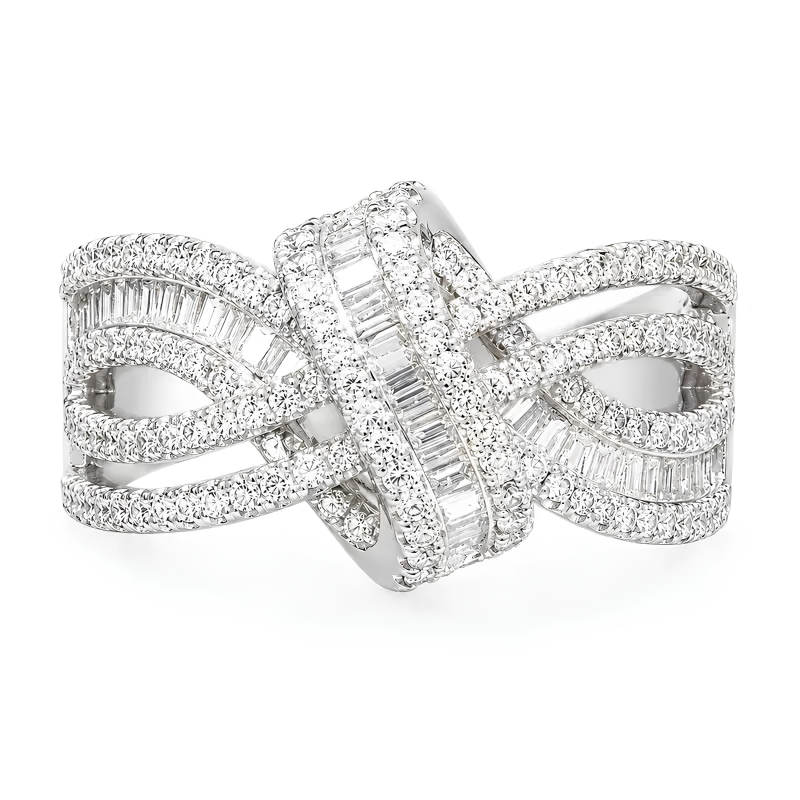Sparkling Bow Statement Ring