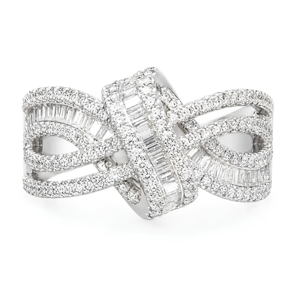 Sparkling Bow Statement Ring
