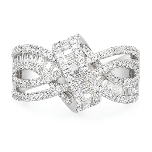 Sparkling Bow Statement Ring