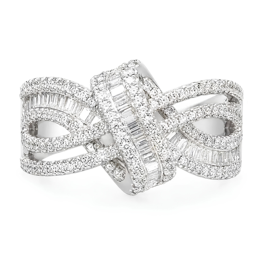 Sparkling Bow Statement Ring