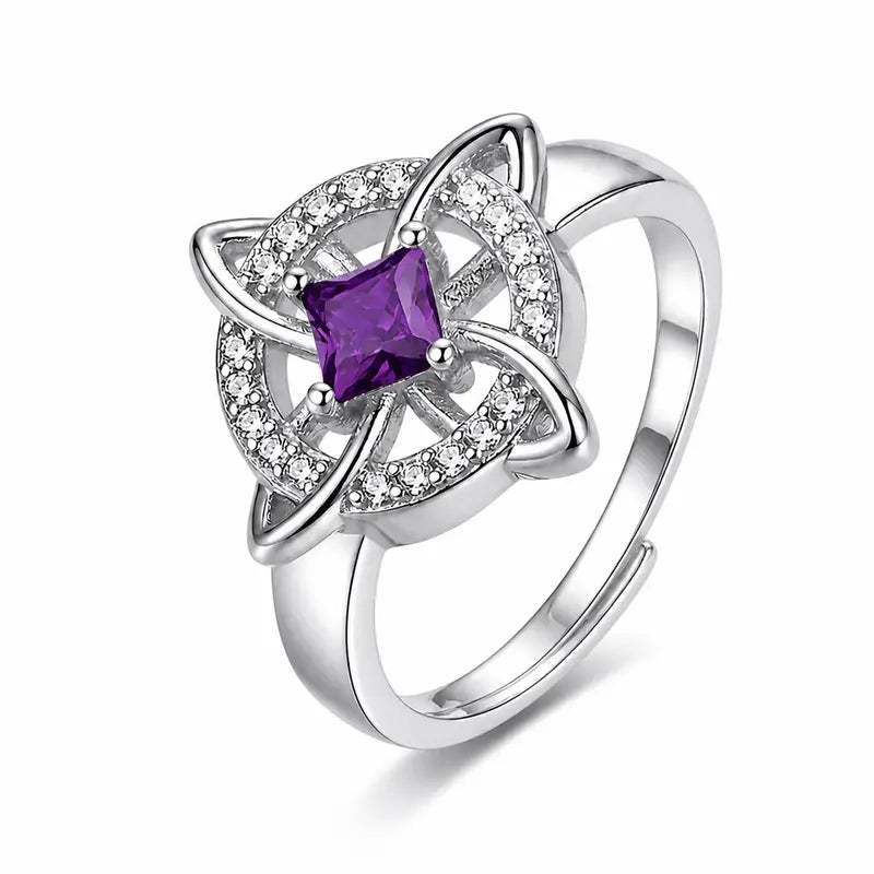 Women's Witchy Celtic Knot Band Ring