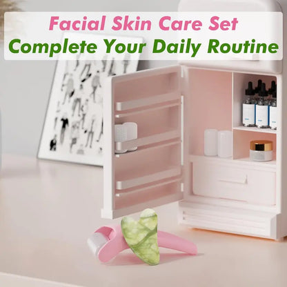 Multi-Pack Ice Roller & Jade Stone  Facial Tools