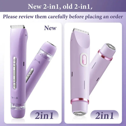 2-in-1 Waterproof Rechargeable Bikini Trimmer