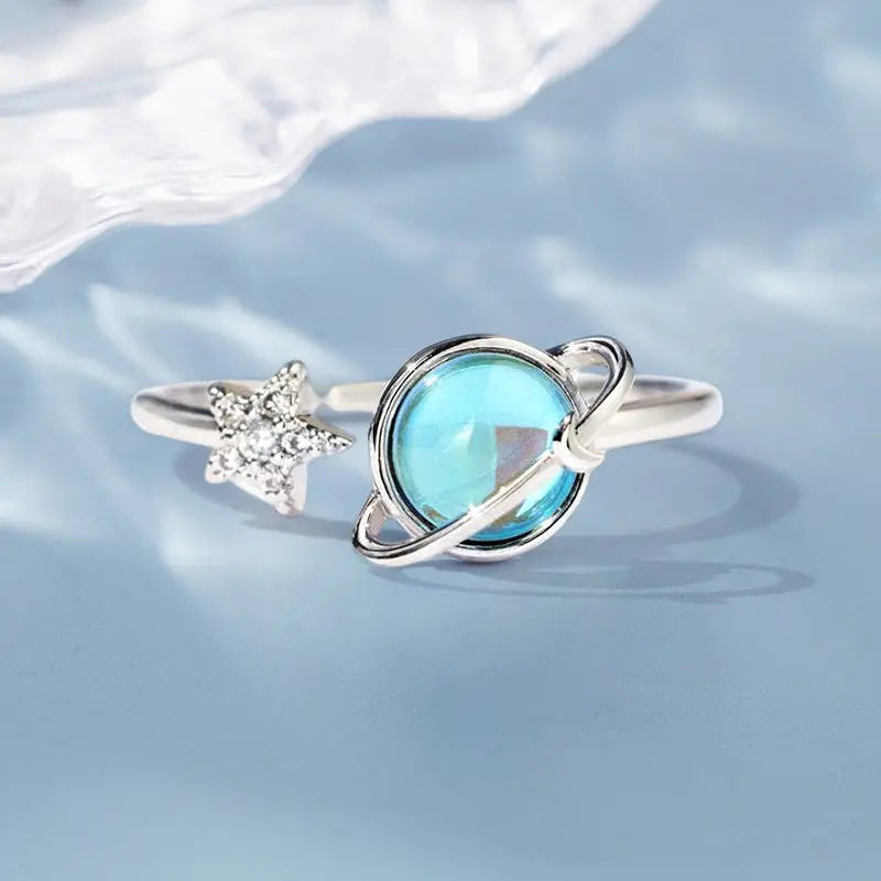 Never Stop Shining Star & Planet Ring