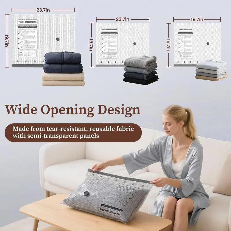 Vacuum Packing Pump Storage Bags