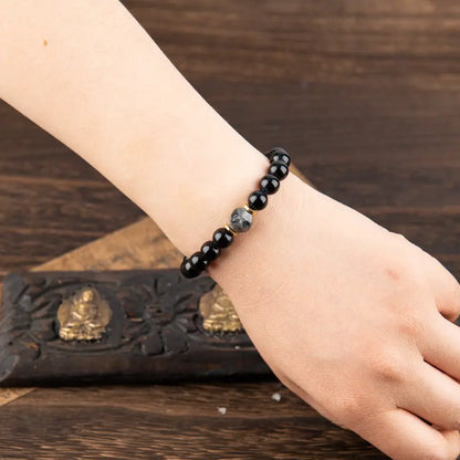 Manifestation & Protection Crystal Beaded Bracelet