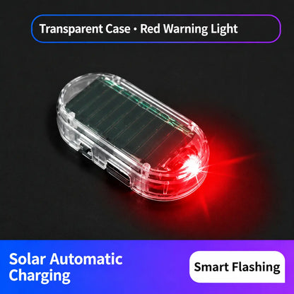 2PCS Solar-Powered Car Alarm LED Lights