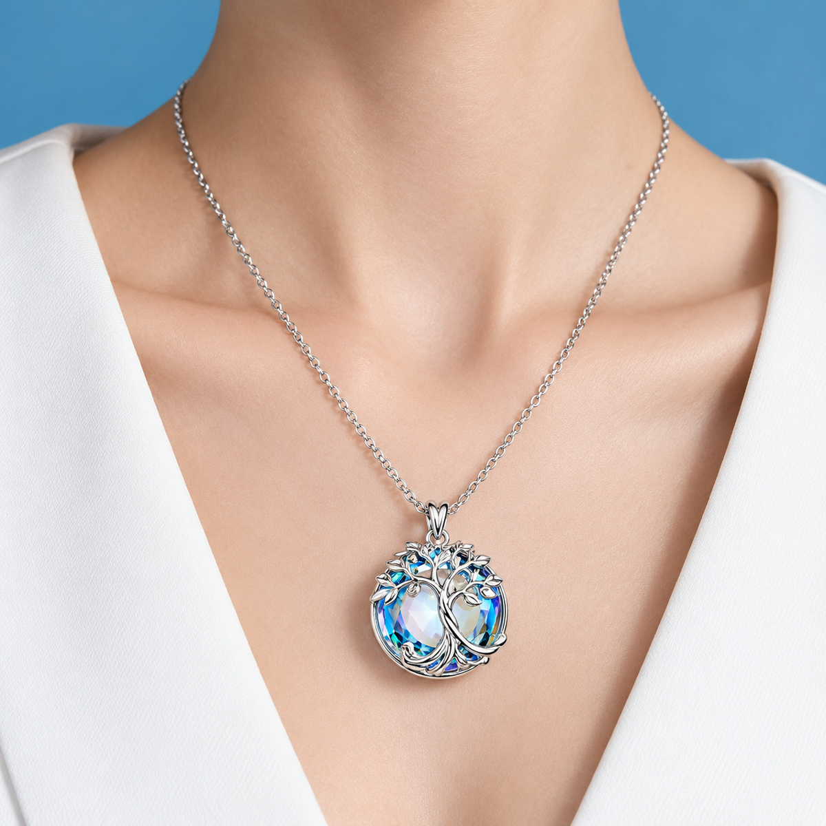 Crystal Tree of Life Necklace