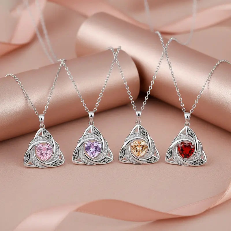 Eternal Celtic Birthstone Necklace