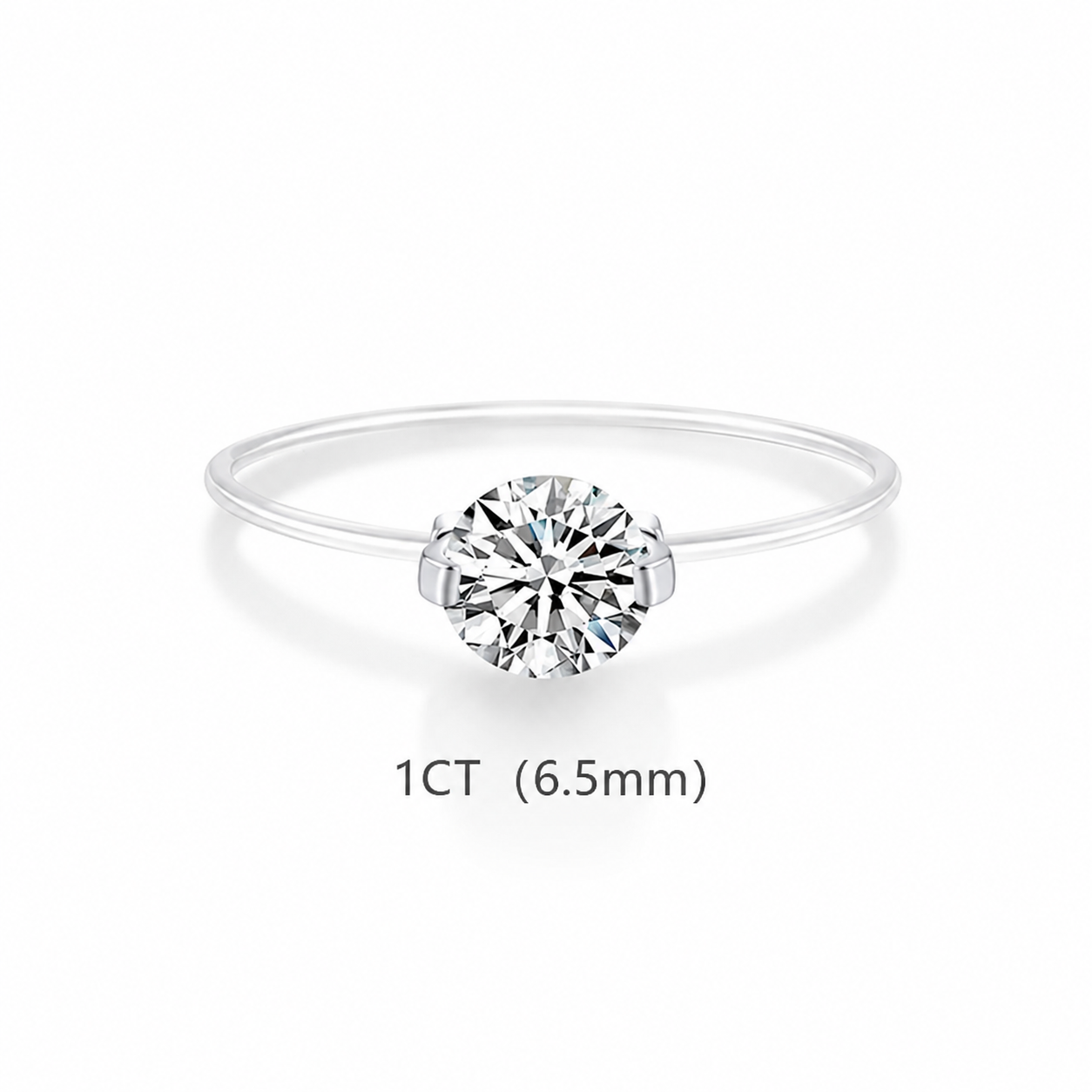 Invisible Floating Diamond Ring（1-2 Carat）