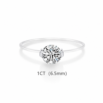 Invisible Floating Diamond Ring（1-2 Carat）