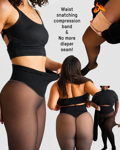 Viral One-Seam Shaping Fleece Leggings