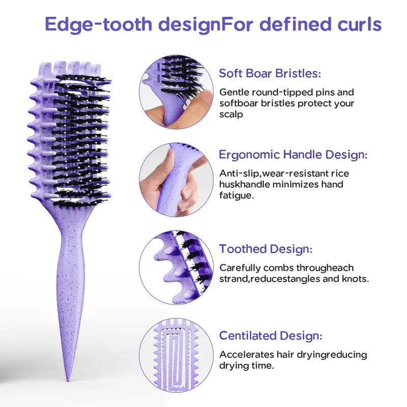 Curly Hair Detangling & Styling Brush