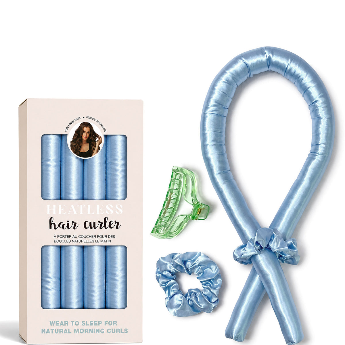 Satin Heatless Curling Set