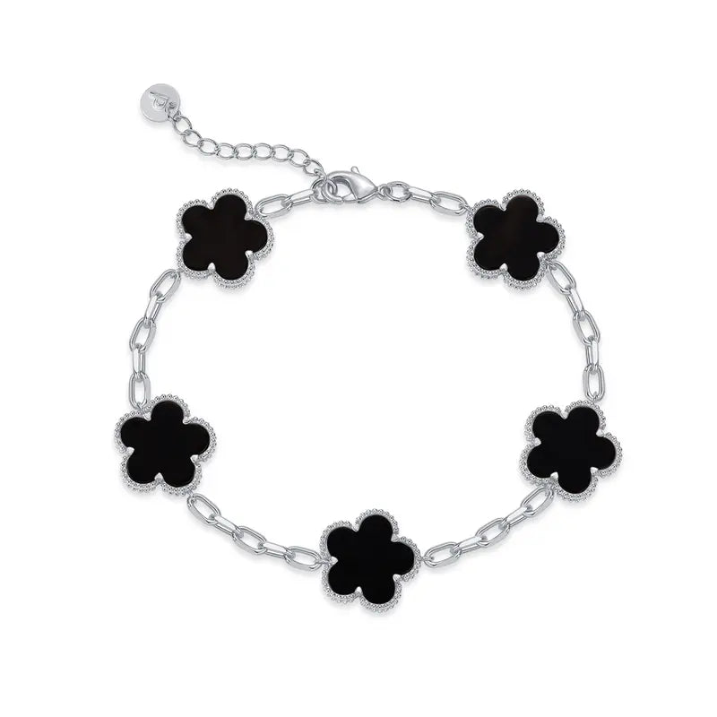 14K Gold-Plated Four-Leaf Clover Bracelet – Lucky Charm Jewelry for Women