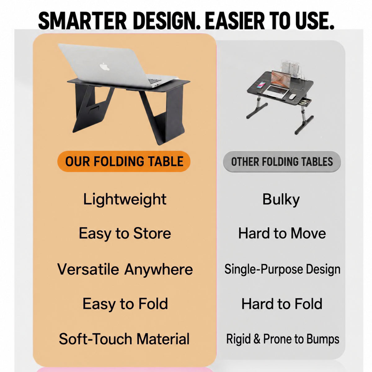 3-Sec Setup & Fold | 4-in-1 Transformations | 18 lbs Heavy-Duty Load | For Bed, Car and Outdoors