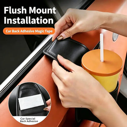 Leather Car Door Storage Pocket Organizer