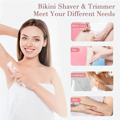 2-in-1 Painless Bikini Hair Trimmer
