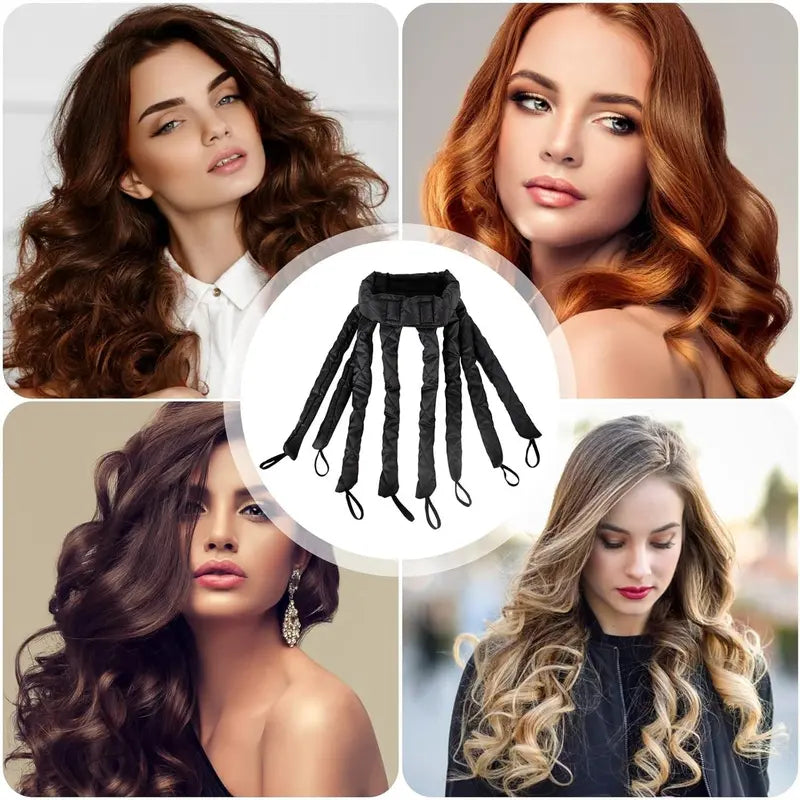 Heatless Satin Octopus Hair Curler – Overnight No-Heat Styling Wand