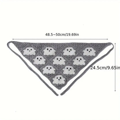 Halloween Crochet Bandana Headscarf