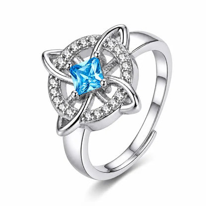 Women's Witchy Celtic Knot Band Ring