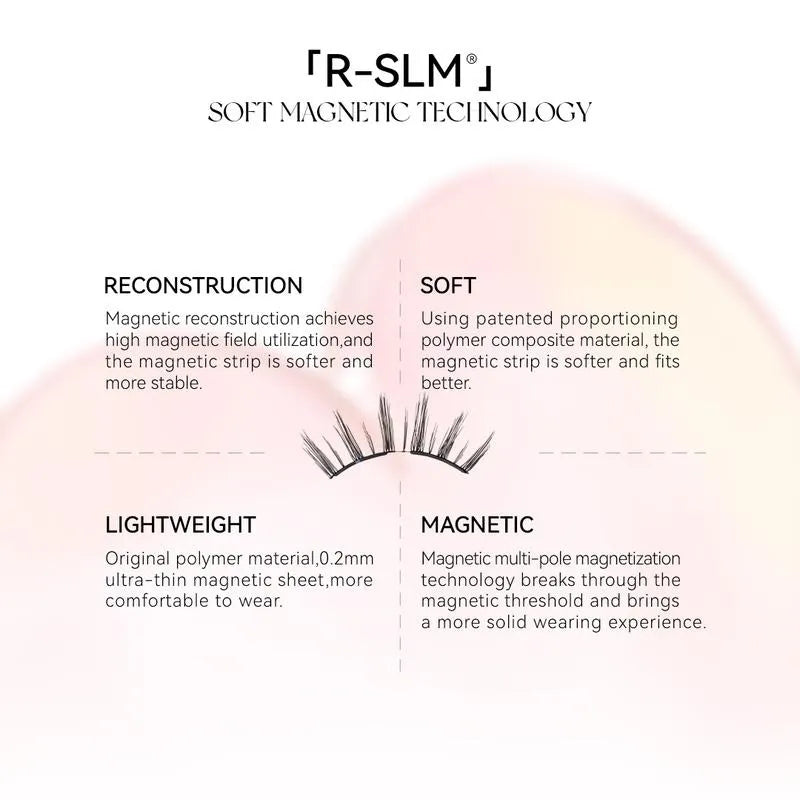 Soft Magnetic Eyelashes All-in-One Box, Reusable