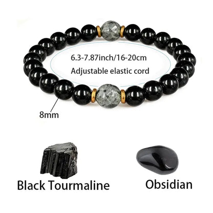 Natural Crystal Beaded Bracelet