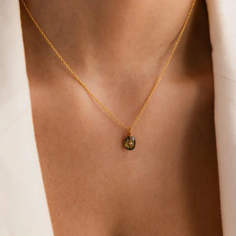 North Star Birthstone Necklace