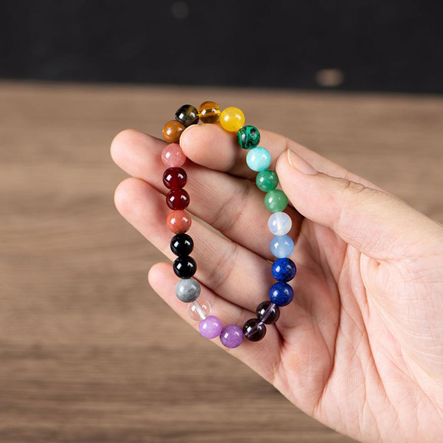 7 Chakras Crystal Beaded Bracelet