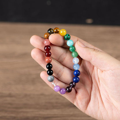 7 Chakras Crystal Beaded Bracelet