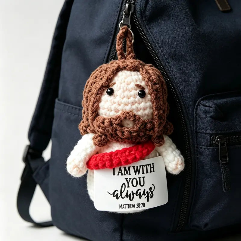 Handmade Crochet Jesus Reminder Doll
